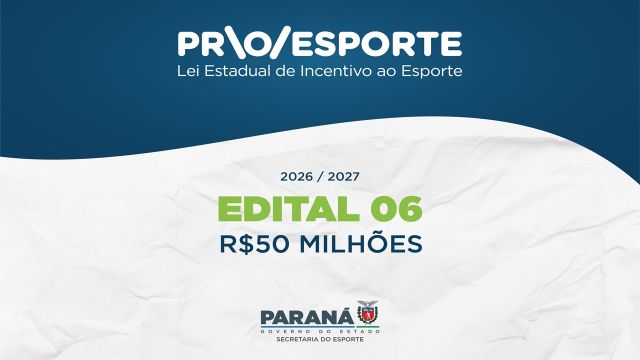 Com investimento de R$ 50 milhões, Estado divulga 1,8 mil projetos do novo Proesporte