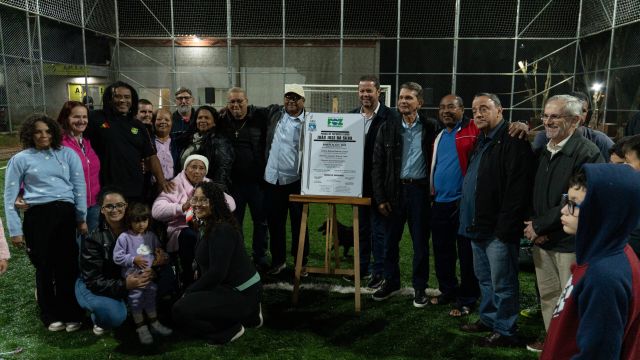Imagem referente a notícia: Praça de esporte e lazer João José da Silva é oficialmente entregue à comunidade do bairro São Roque